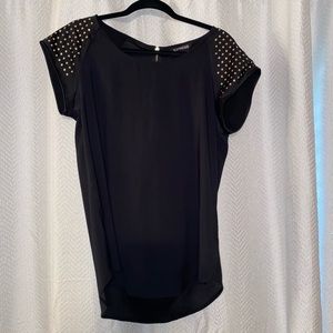 Black stud sleeve detail size MEDIUM